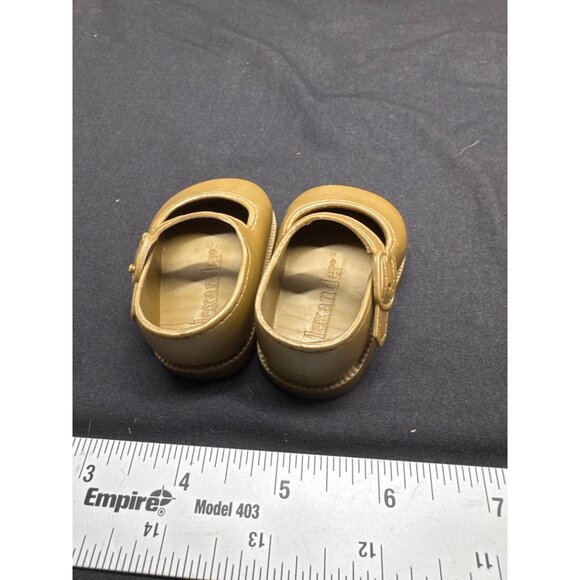 Vintage Madame Alexander Doll Shoes Brown Mary Jane Style - Picture 3 of 8